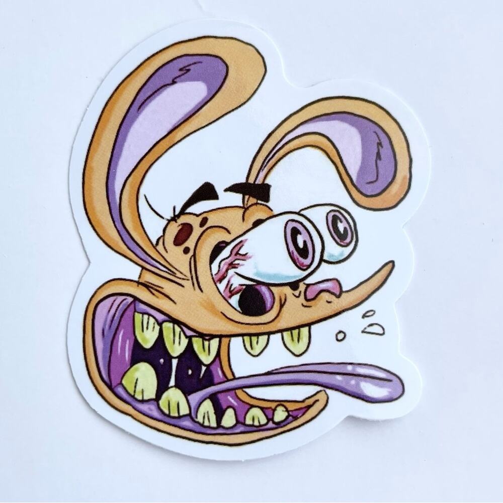 5/$10  90’s Vintage Cartoons Waterproof Vinyl Sticker The Ren and Stimpy Show